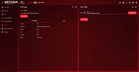 NetGear Hybrid VPN - NETGEAR Nighthawk Support (XR range) - Netduma Forum