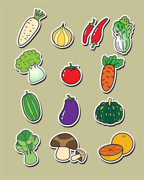 Freehand drawing vegetables. 586075 Vector Art at Vecteezy