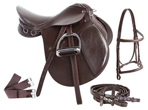 Acerugs Premium Eventing Brown Leather Show Jumping English Horse Saddle TACK Set (17) | Horse ...