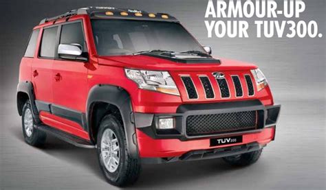 Mahindra TUV300 Accessories Range and Price List in India