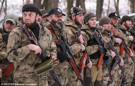 Chechen 'Death Battalion' fighting with Ukraine's rebels | Daily Mail Online