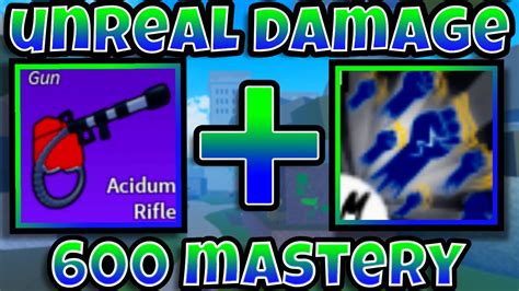 This Acidum Rifle combo does unreal damage... | Blox Fruits | Acidum ...