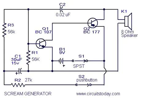 Sound/Horn Frequency Generator Circuit with Diagram