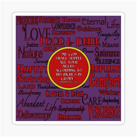 Philippians 4 19 Kjv Stickers | Redbubble