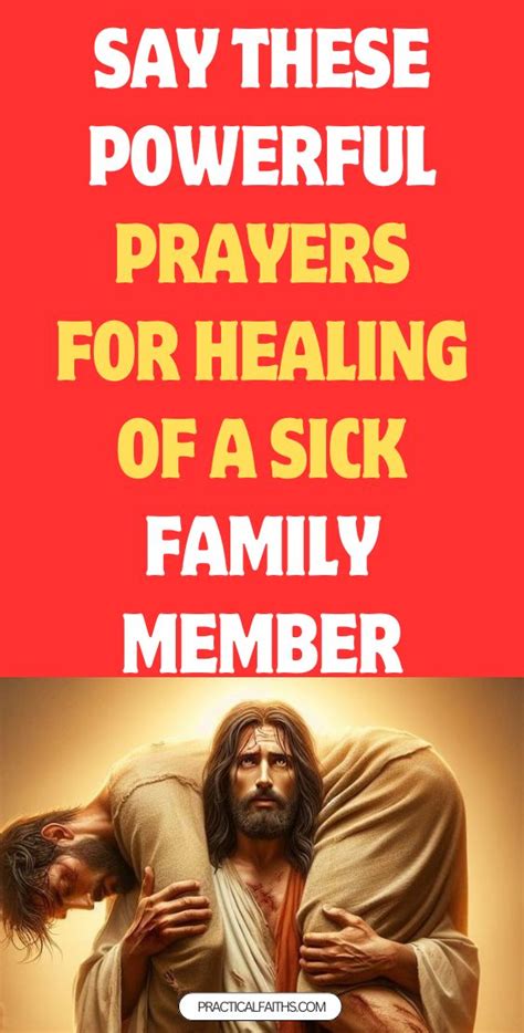 10 Powerful Prayers for Healing Sick Family Members in 2024 | Prayers for healing, Prayer for ...
