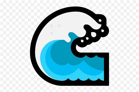 Emoji Image Resource Download - Tsunami Emoji,Blue Wave Emoji - free transparent emoji ...