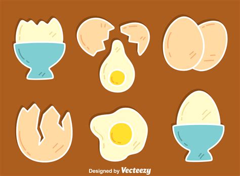 Broken Egg Collection Vector 166285 Vector Art at Vecteezy