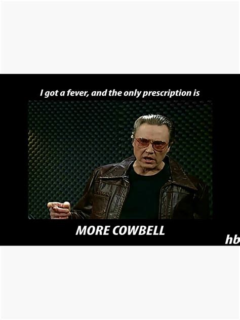 "More Cowbell SNL Christopher Walken Shirt" Sticker for Sale by ...