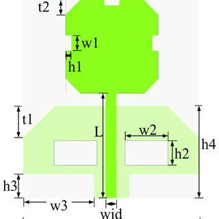 Broadband microstrip antenna array model. | Download Scientific Diagram