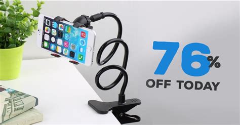 Flexible Phone Holder with Clip