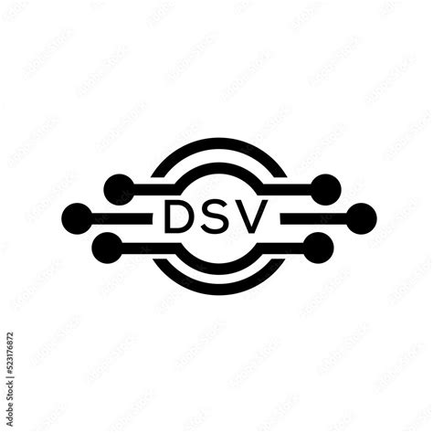 DSV letter logo. DSV best white background vector image. DSV Monogram ...