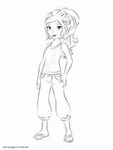 Coloring Pages Lego Elves sketch template