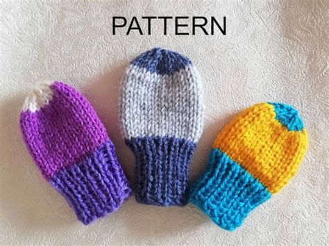 Baby Mittens Pattern Easy Knit Pattern Mitten Pdf Knitting | Etsy