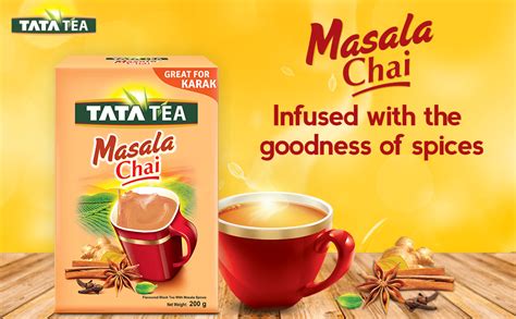 Tata Tea Masala Chai, Loose Black Tea, with Masala Spices, 200g, Packet ...