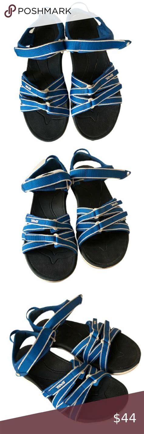 Teva Tirra Hiking Sandal Royal Blue/White - 8 | Hiking sandals, Blue and white, Left shoe