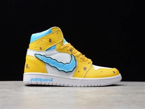 Custom Air Jordan 1 Spongebob Squarepants | Air jordans, Jordans for ...