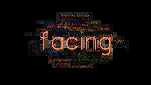 FACING: Synonyms and Related Words. What is Another Word for FACING? - GrammarTOP.com