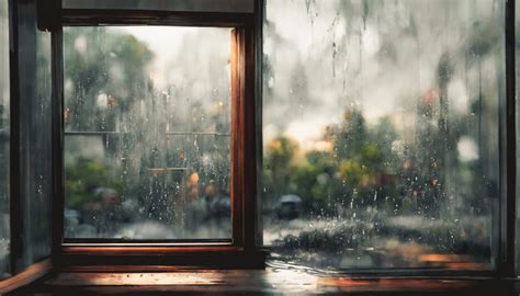 Rain Window Background