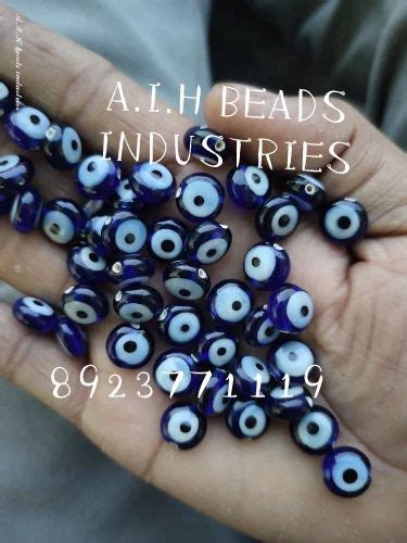 Evil eye beads at Rs 2/piece | Fancy Glass Beads in Hathras | ID: 27092239697