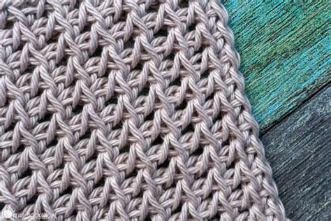 How to Crochet the Tunisian Yarn Over Lace Stitch - Heart Hook Home