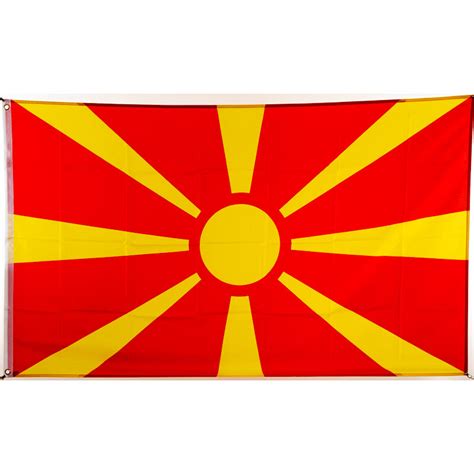 Flagge 90 x 150 : Nordmazedonien, 9,95