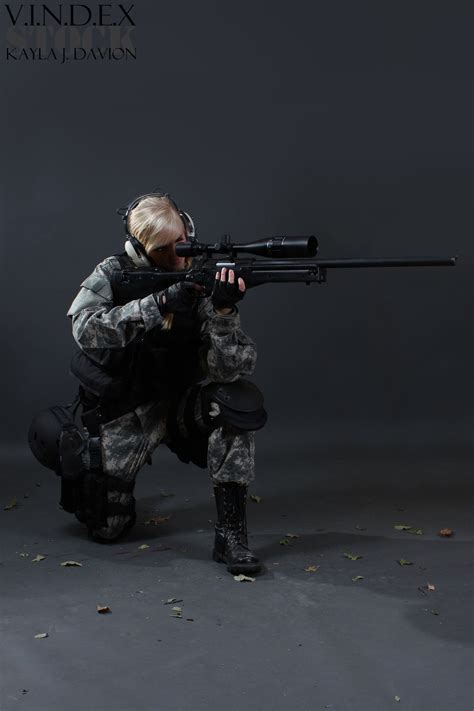 Female Sniper Pose | Hot Sex Picture