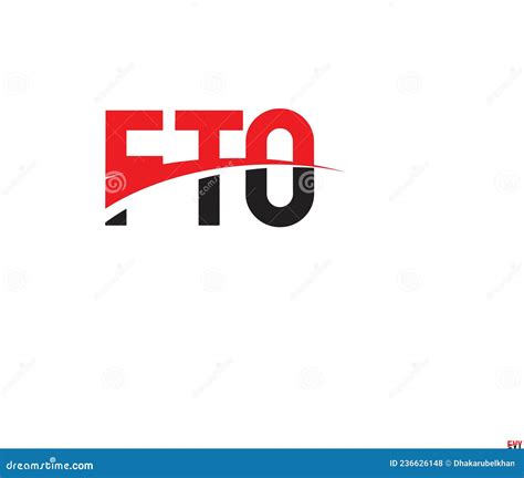 FTO Letter Initial Logo Design Vector Illustration Stock Vector ...