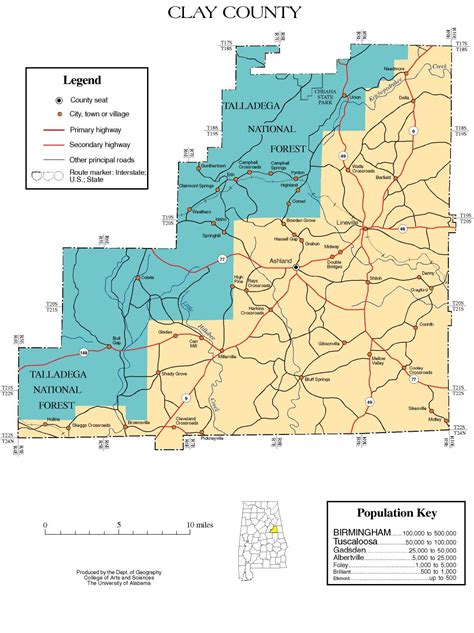 Maps of Clay County