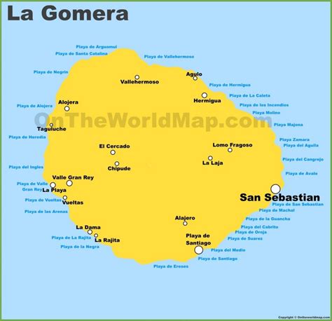 La Gomera Maps | Canary Islands, Spain | Map of La Gomera