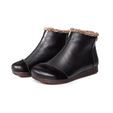 Winter Plush Retro Women Boots | Gift Shoes — Obiono