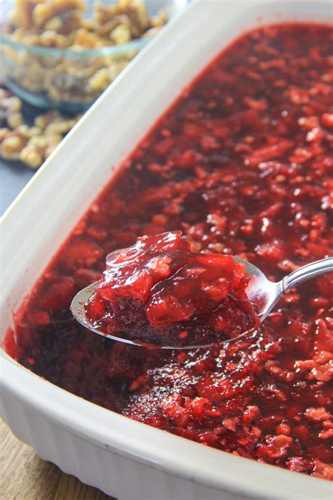 Cranberry Jello Salad Recipe | Cranberry salad recipes, Jello recipes, Cranberry relish recipe