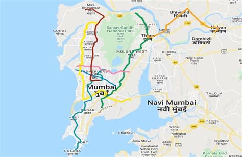 Mumbai Suburban Railway Map With Distance