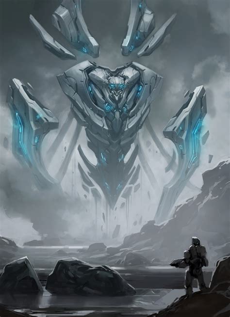 Halo_5_Guardians_Concept_Art_Gloomy_guardian_final_revis | Concept Art World