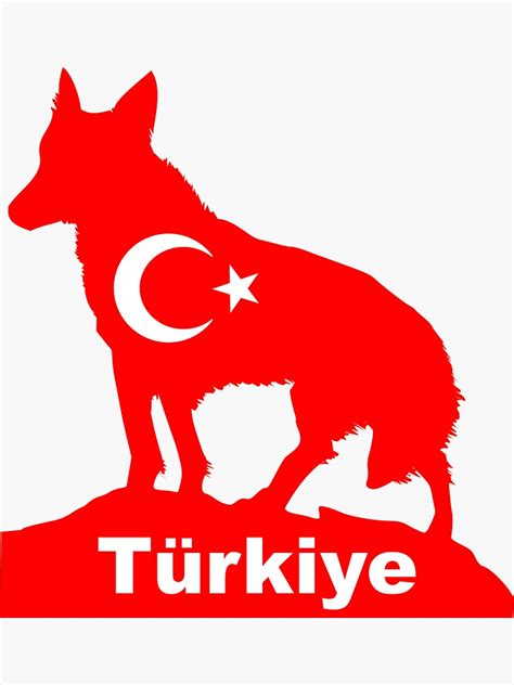 "Turkish Wolf" Sticker for Sale by rehatschek | Redbubble