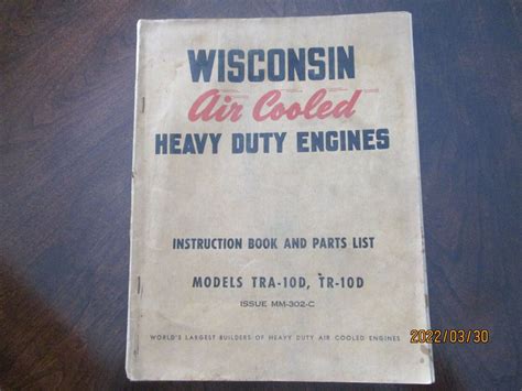 Wisconsin air cooled heavy duty engine manual | eBay