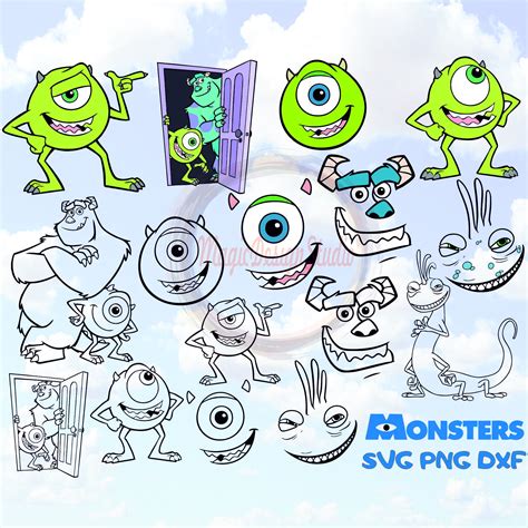 Stitch Sulley Svg Monsters Inc Svg Disney Svg James P Sullivan Svg ...