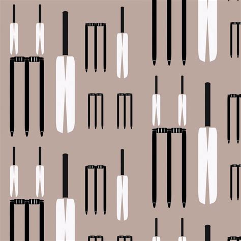 Cricket Wicket Wallpaper, Beige Wallpaper, Designer Wallpaper