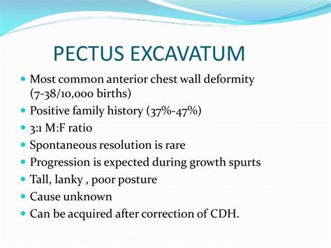 Pectus Excavatum Causes