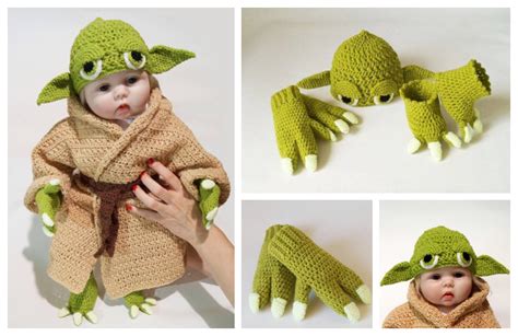 Crochet Baby Yoda Hat Free Pattern - Amelia's Crochet