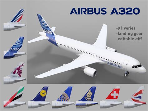 Airbus A320 11 Liveries Pack 3D Model Collection CGTrader | lupon.gov.ph