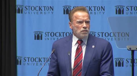 Arnold Schwarzenegger Speaks Out Against Anti-Semitism and Hate During Speech at Stockton ...