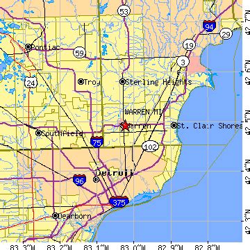 Warren, Michigan (MI) ~ population data, races, housing & economy