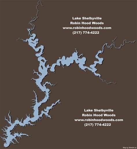 Lake Shelbyville Map