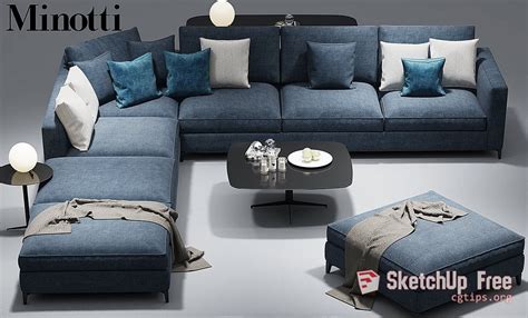 1691 Sofa Sketchup Model Free Download - Sketchup Models For Free Download