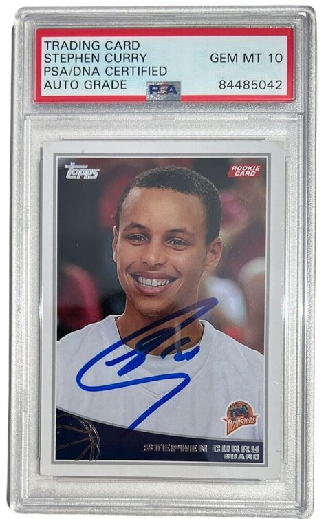 Stephen Curry Autographed Signed 2009 Topps Rookie Card Rc #321 Auto ...