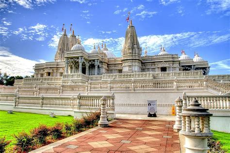 hindu temple, temple, religion, building, tourism, landscape, atlanta ...