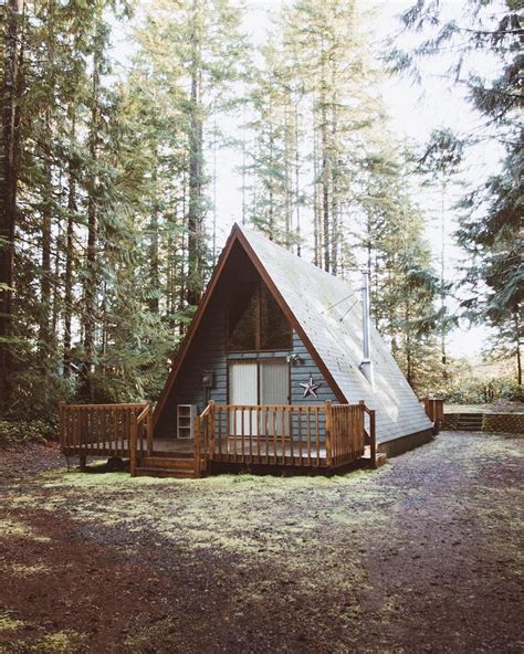 becca tapert on Instagram: “Mornings in Lake Cushman” | Cabin, Gable roof design, Small house