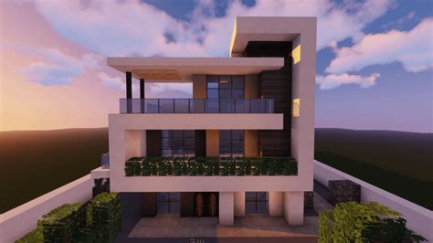 Finished Modern House, tutorial in comments : Minecraft