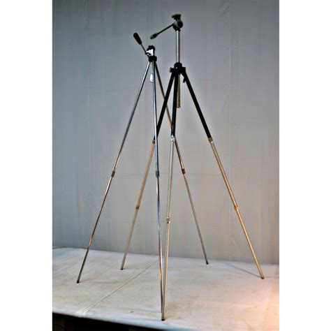 Vintage Adjustable Telescopic Camera Tripod - A Pair | Chairish