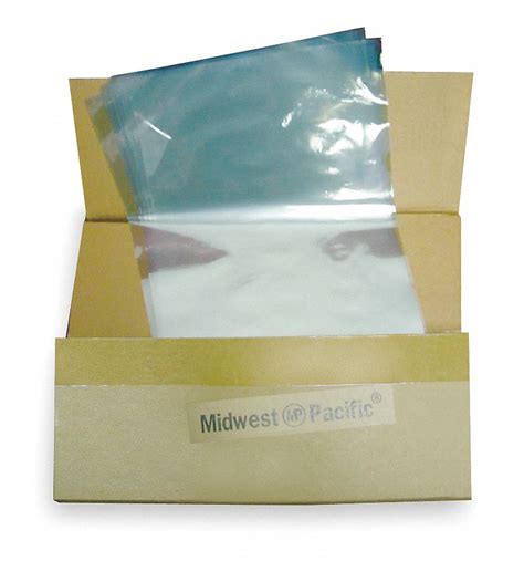 GRAINGER APPROVED Shrink Wrap Bags, PVC, Width 8 in, PK 500 - 5ZZ55 ...